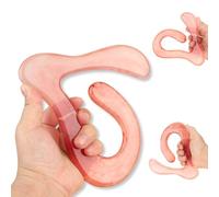 ZORVYN Massaggiatore Gua Sha con Impugnatura, Raschietto in Resina a Forma di Coniglietto, Ideale per Schiena, Collo, Viso e Gambe, Strumento Massaggio, Drenaggio Linfatico (Rosa)