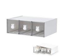 ZORVYN Porta Bustine Tè Tisane e Cialde Caffè Organizer Cucina Impilabile Contenitore a 3 Cassetti Scatola per Angolo Caffè e Spezie
