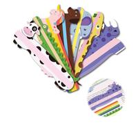 ZORVYN Segnariga per Dislessia, 7 Pezzi, Strisce Guida per Lettura e Segnalibro, Strumenti Compensativi per Dislessia con, Segnariga Lettura Trasparente per Bambini e Adulti