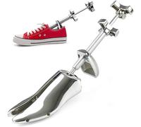 ZORZA Barella per Scarpe Multifunzione Allarga Scarpe Professionale Regolabile per Uomo e Donna,Albero per Scarpe espansore in Alluminio AlloMetal Regolabile a Due Vie,Argento,39~45