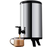 ZORZA Dispenser per Bevande coibentato con Rubinetto,Thermos per Alimenti in Acciaio Inossidabile, Caffettiera Contenitore Termico,per caffè, tè o Vin brulè,20L