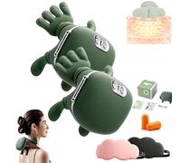 Zoserx Massaggiatore riscaldato bionico, massaggio elettrico shiatsu per spalle, collo e spalle Siacalm, massaggio elettrico per impastare i tessuti profondi 4D, vestibilità regolabile per donne e