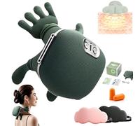 Zoserx Massaggiatore riscaldato bionico, massaggio elettrico shiatsu per spalle, collo e spalle Siacalm, massaggio elettrico per impastare i tessuti profondi 4D, vestibilità regolabile per donne e