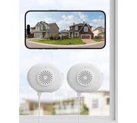 ZOSI 2 telecamere di sicurezza 2K C680 con visione notturna a colori da 3 MP, telecamera di sicurezza WiFi interna con spina domestica, rilevamento veicoli umani, WiFi 2,4/5 GHz, registrazione 24/7