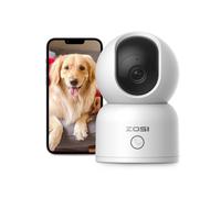 ZOSI 3MP Telecamera Wi Fi Interno 2K Telecamera Wi Fi 5g Interno con Microfono