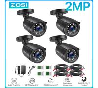 ZOSI 4 pz/lotto 1080p HD-TVI CCTV Telecamera di Sicurezza, Visione Notturna 80ft, Kit Telecamera di Sorveglianza A Prova di Esterno