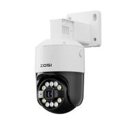 ZOSI 4K 8MP Telecamera PoE Esterno Visione Notturna a Colori, Rilevamento di Movimento/Persona/Veicolo, Tracciamento Intelligente, Supporto PoE-NVR, C296