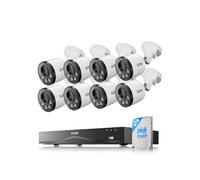 ZOSI 4K Kit Telecamera Sorveglianza PoE Esterno NVR 16CH 4TB | Rilevamento Umano e Allarme Istantaneo, Accesso Remoto, Visione Notturna e Registrazione 24/7