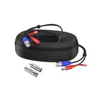 ZOSI Cavo CCTV BNC All-in-One da 30,5 m/30 m, cavo di prolunga video e alimentazione per telecamera di sicurezza 4K/5MP, supporta da 960H a 4K Ultra HD, con connettore RCA per sistema di sorveglianza