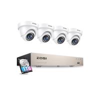 ZOSI Kit Telecamera Sorveglianza Esterna Cablata 1080P con DVR 8CH 1TB