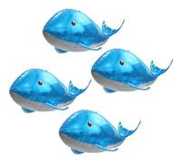 ZOSIGN Balena Palloncino, 4 Pezzi Palloncini di Pesce, Palloncini Oceanici, Foil Pesce Palloncini, Pesce Palloncini Feste, Oceanici Palloncini Bambini, per Festa di Compleanno Decorazioni (Blu)