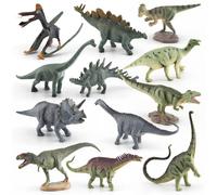 ZOSIGN Dinosauro Giocattolo, 12 Pezzi Giocattolo Dinosauri per Bambini, Realistico Dinosaur Figure Toys, Mini Giocattoli di Dinosauro, Educativo di Giocattolo, Regalo per Bambini Ragazzi Ragazze