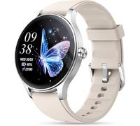 ZOSKVEE Smartwatch Donna Uomo, 41mm Fitness Tracker, Rispondi/Inizia Chiamate, Monitoraggio del Battito Cardiaco/Lo Stress/Sonno, Assistente Vocale AI, IP68 Impermeabile, Calcolatrice, Calendario
