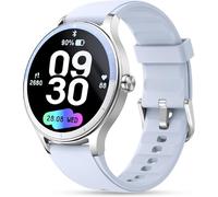 ZOSKVEE Smartwatch Donna Uomo, 41mm Fitness Tracker, Rispondi/Inizia Chiamate, Monitoraggio del Battito Cardiaco/Lo Stress/Sonno, Assistente Vocale AI, IP68 Impermeabile, Calcolatrice, Calendario
