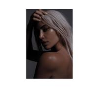 ZOSWUGB Poster su tela con attrice Kim Kardashian (11), decorazione artistica da parete per soggiorno e camera da letto, 20 x 30 cm