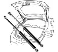 ZotanZT - Supporto di Sollevamento a Molla a Gas per portellone Posteriore dell'auto - Adatto per Hyundai Tucson SUV 2005 2006 2007 2008 2009