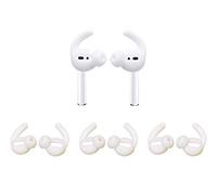 Zotech 3 paia di coperture per ganci per orecchie, compatibili con Apple AirPods di 1a/2a/3a/4a generazione e EarPods, vestibilità sicura, colore bianco
