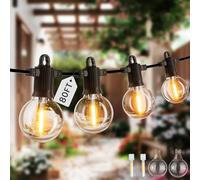 ZOTOYI Catena Luminose Esterno LED, 24M/80FT G40 con 30+2 Lampadine