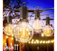 ZOTOYI Catena Luminose Esterno LED, 30M/100FT G40 con 40+2 Lampadine