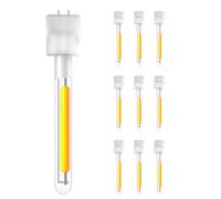 ZOTOYI Confezione da 10 filamenti di ricambio per luci a LED G40, filamento indipendente per luci a stringa di patio, filamenti a LED bianco caldo equivalente a 1 Watt 2700k