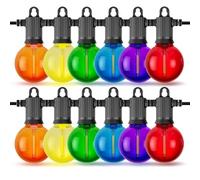 ZOTOYI Lampadine LED Accessorio per Luci da Esterno Alimentate a Rete - 12PCS IP65 Impermeabili per Luci a Festone da Giardino, Decorazioni per Natale/Halloween e Feste