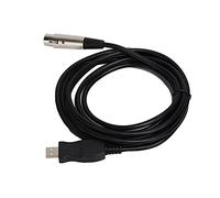 zottel Cavo Adattatore da USB a XLR, Cavo convertitore Microfono da 3 Metri Indicatore LED Identificazione Automatica per casa per PS3 Wii per Negozio di Musica