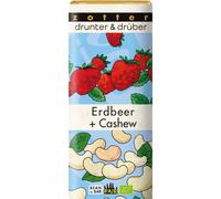 Zotter Schokolade Organic Cheery & Nuts - Strawberry + Cashew - 70 g
