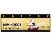 Zotter Schokolade Organic Chocolate Minis - Rum Coconut - 20 g