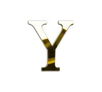 ZoTuoART Oro 20 cm grandi dimensioni ispessite 3D acrilico specchio lettere - combinazione gratuita specchi autoadesivi in plexiglass - adesivi murali di sicurezza fai da te decorazione