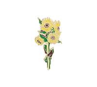 ZoTuoART Van Gogh, spilla smaltata con girasole e iride, spilla da bavero con simpatico cartone animato, spilla e spille per vestiti, borse, cappelli, girasoli