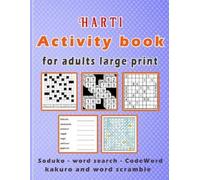 Zoubir King Harti Activity book for adults large print (Tascabile)