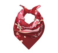 Zouey Bandane per donne o uomini, fascia per capelli quadrata, sciarpa, cravatta, sciarpa da assistente di volo, buon San Valentino