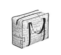 Zouey Borsa della spesa pieghevole e riutilizzabile, borse per la spesa portatili con cerniera e maniglia robusta, matematica, geometria, calcolo
