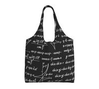 Zouey Borsa in tela a spalla singola, borsa in tela per donna, borsa a tracolla, borsa della spesa, modelli matematici e calcoli