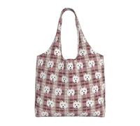 Zouey Borsa in tela a spalla singola, borsa in tela per donna, borsa a tracolla, borsa della spesa, tutti i miei migliori amici sono Westies