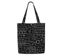 Zouey Borsa tote in tela per donna, borse a tracolla capienti, borse tote riutilizzabili per la spesa, scienza astratta, chimica