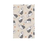 Zouey Old English Sheepdog, Strofinacci da cucina, strofinacci da cucina a nido d'ape, strofinacci assorbenti da cucina, 41 x 66 cm