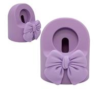 zougon Simpatico supporto di ricarica con papillon 3D compatibile con Apple Watch Series 10/9/8/SE2/SE/Ultra2/Ultra/7/6/5/4/3/2/1, dock di ricarica in silicone iWatch supporta la modalità comodino