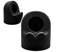 zougon Simpatico supporto per caricabatterie 3D a forma di cuore, compatibile con Apple Watch Series 10/9/8/SE2/SE/Ultra2/Ultra/7/6/5/4/3/2/1, dock di ricarica in silicone iWatch supporta la modalità