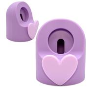 zougon Simpatico supporto per caricabatterie 3D a forma di cuore, compatibile con Apple Watch Series 10/9/8/SE2/SE/Ultra2/Ultra/7/6/5/4/3/2/1, dock di ricarica in silicone iWatch supporta la modalità