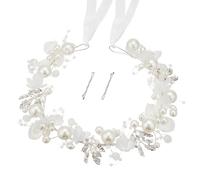 ZOUIQSS Cerchietto per capelli con perle per damigella di fiori, principesse per matrimonio, accessorio per capelli da sposa con perle per ragazze e donne (Style8)