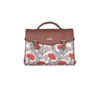 ZOUK Konkona Heritage - Borsa a tracolla da donna in iuta, realizzata a mano in pelle vegana con tracolla staccabile, Nawabi Couture, Medium