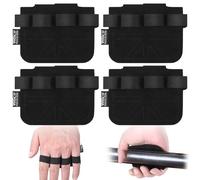 Zourglow 2 Paia Grip Pads per Sollevamento Pesi, Guanti Grip Pad da Palestra con Doppio Strato in Pelle, Multi Guanti Palestra Paracalli per Calisthenics, Crosstraining, Bilanciere, Regalo per Natale