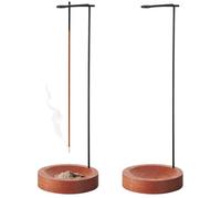 Zourglow 2 Pezzi Porta Incenso per Bastoncini, Supporto per Bastoncini di Incenso in Legno per Cenere, Bruciatore di Incenso Invertito per Casa Ufficio Meditazione Yoga Routine Della Buonanotte