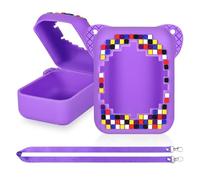 Zourglow Custodia in Silicone per Bitzee, Custodia Protettiva Antiscivolo per Bitzee Cucciolo Digitale e Interattivo, Lavabile Protezione a Copertura Totale Custodia Compatibile con Cordino (Violet)