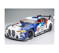 ZOUSANG Display Cars 1:24 for BMW M4 GT3 Modello di Auto Sportiva in Lega Fonde sotto Pressione Modello di Auto in Scala di Simulazione di Auto da Corsa in Metallo Collection or Gift(White Blue 91)