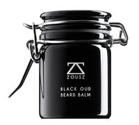 ZOUSZ Balsamo Barba Black Oud da Uomo in Confezione Regalo - Balsamo Barba Premium Ammorbidente e Idratante con Burro di Karité e Olio di Cocco - Cura Barba di Lusso da 50mL