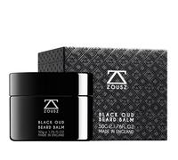 ZOUSZ Black Oud Balsamo Barba - Crema Barba Uomo ammorbidente di lusso con burro karité, olio di cocco texture cremosa e ricca - Trattamento profondo e styling - 50 g