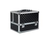 ZOUTACHENG Cosmetic Case Large-Capacity Professional Nail Beauty Tool Box Portable Multi-Function Makeup Box Aluminum Tattoo Box Large Capacity Storage Box (Color : Black Size : 32X21X23.5CM)