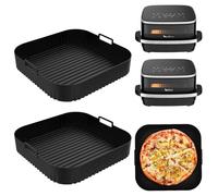 Zouwel Accessori per airfryer compatibili con Tefal Easy Fry XL Surface Friggitrice ad aria calda, 2 pezzi da 27 cm, stampo in silicone compatibile con Tefal-FW4018, Moulinex Easy Fry XL Surface